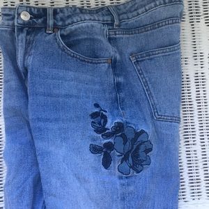 Embroidered Mom Jeans Pacsun